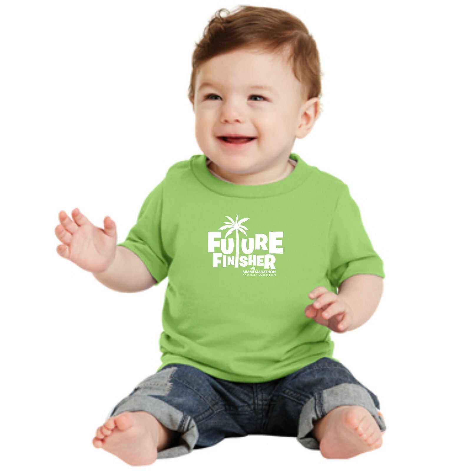 Infant SS Cotton Tee -Lime- Future Finisher