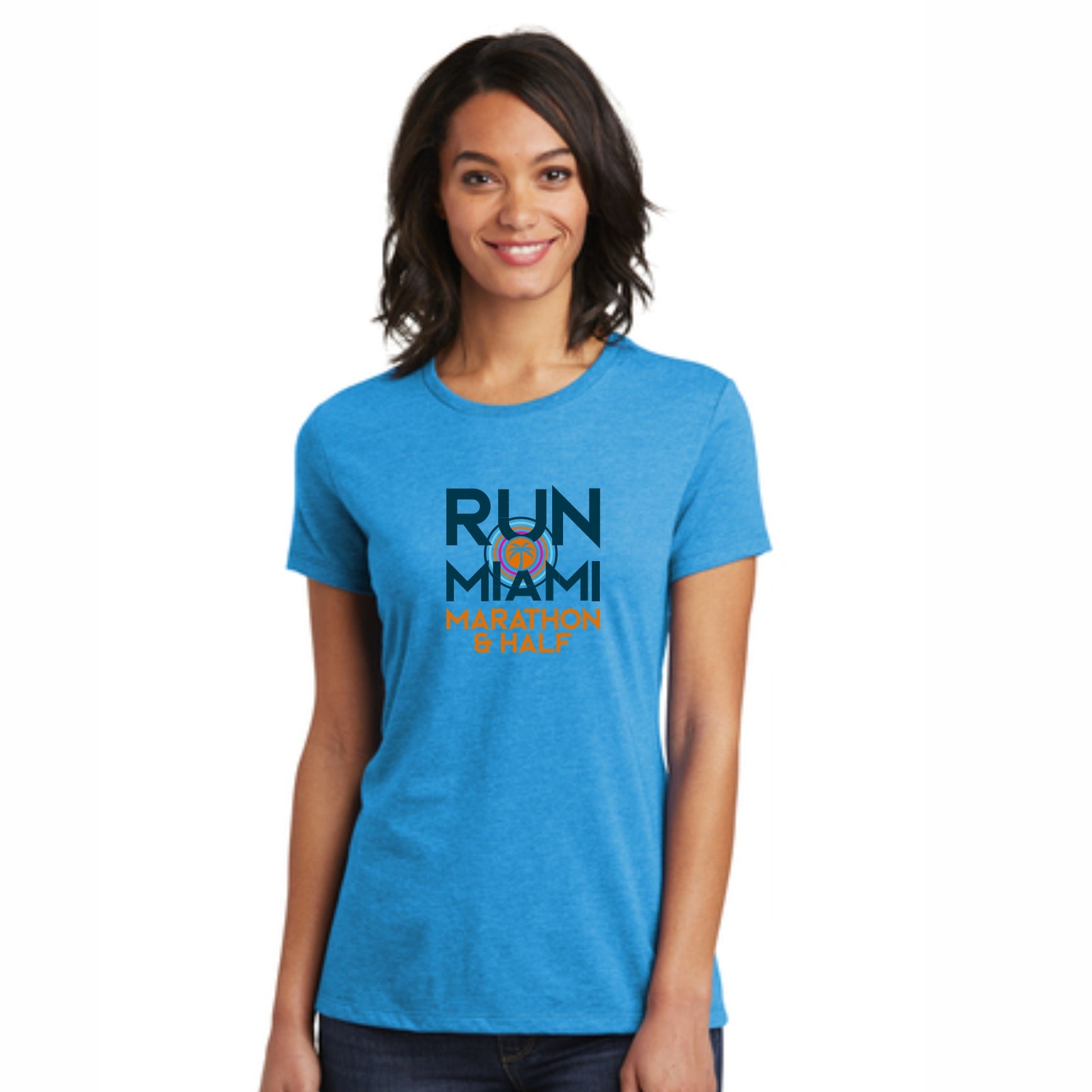 Women's SS Ringspun Tee -Turquoise- Run