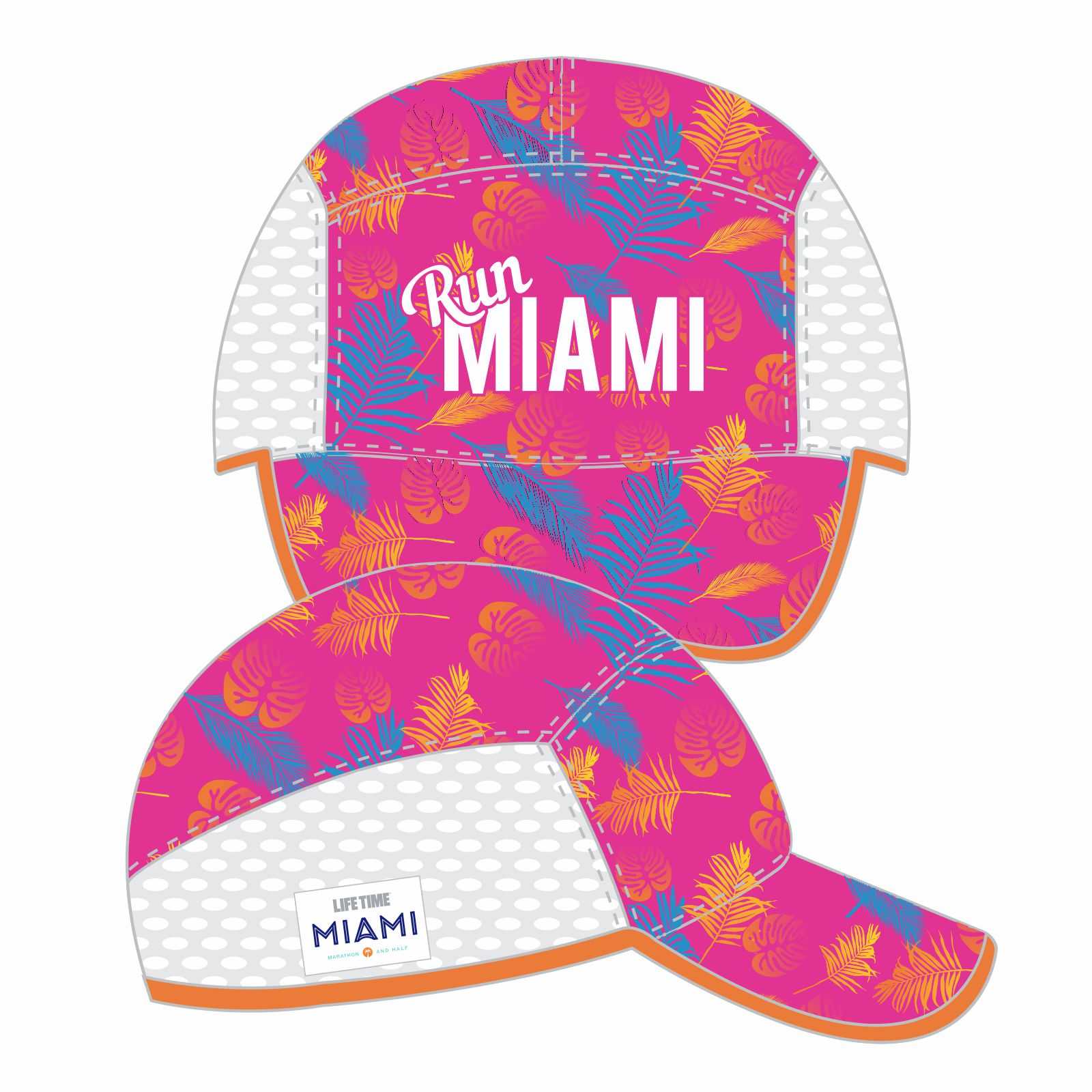 Cap - Tech Ventilator -Pink/White- Run Miami