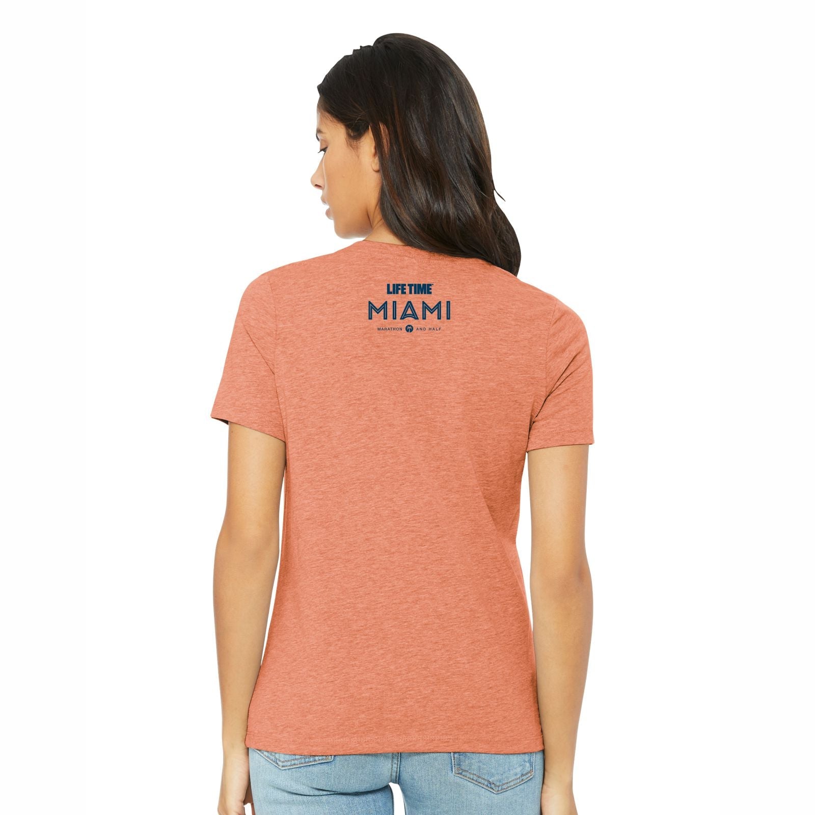 Women's Relaxed Tee -Heather Sunset- Stack