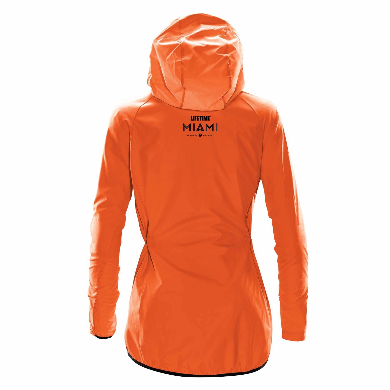 Women's DWR Zip Hooded Shell -Orange- Embr
